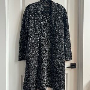 J. McLaughlin Black and White Knit Marled Sweater, size Small